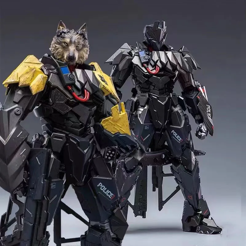 

1/12 Scale Heavy Armor Tiwaz Military Combat Model With Weapons And Equipment Werewolf Head Captain 6Inch Action Figure Model