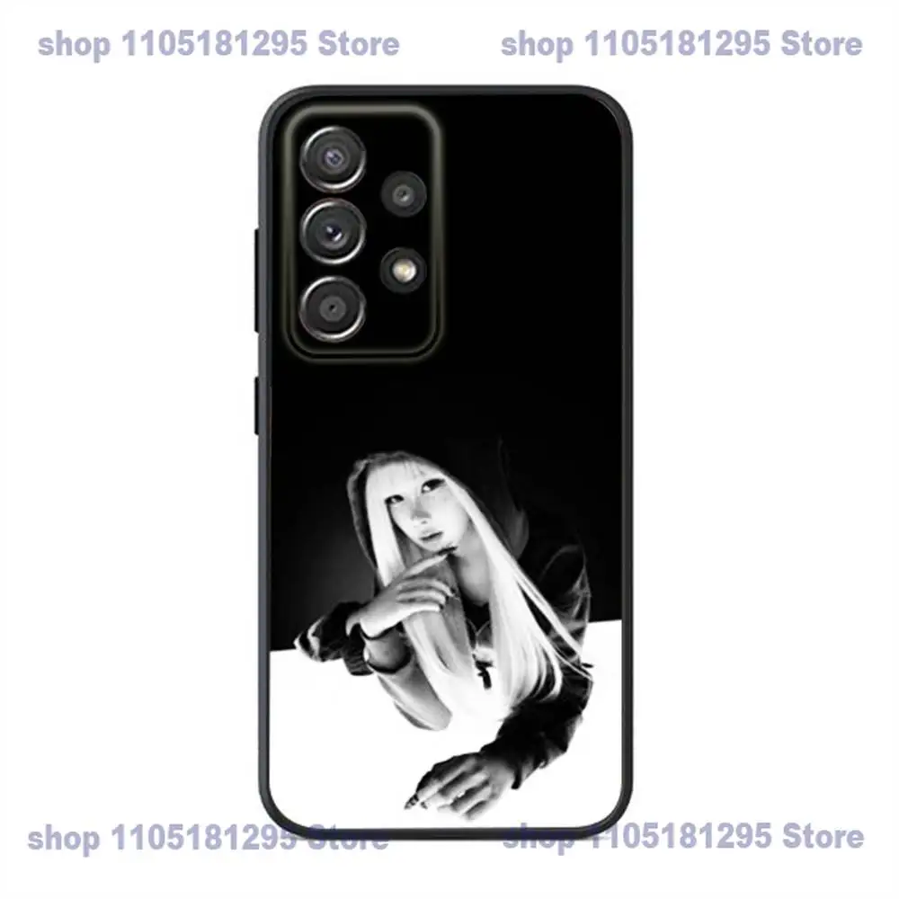 Фото Черный мягкий силиконовый чехол для телефона Samsung S24,21,22,23,30,Ultra,20,Plus,Note,10,9,J-JENNIE Singer №2