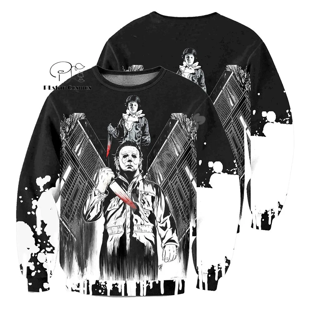 Новая мода Хэллоуин ужас персонаж фильма Майкл Майерс Джейсон Косплей 3DPrint