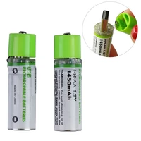 2 pack usb aa rechargeable batteries 1450 mah long lasting double a batteries for toys remotes keyboards electronics