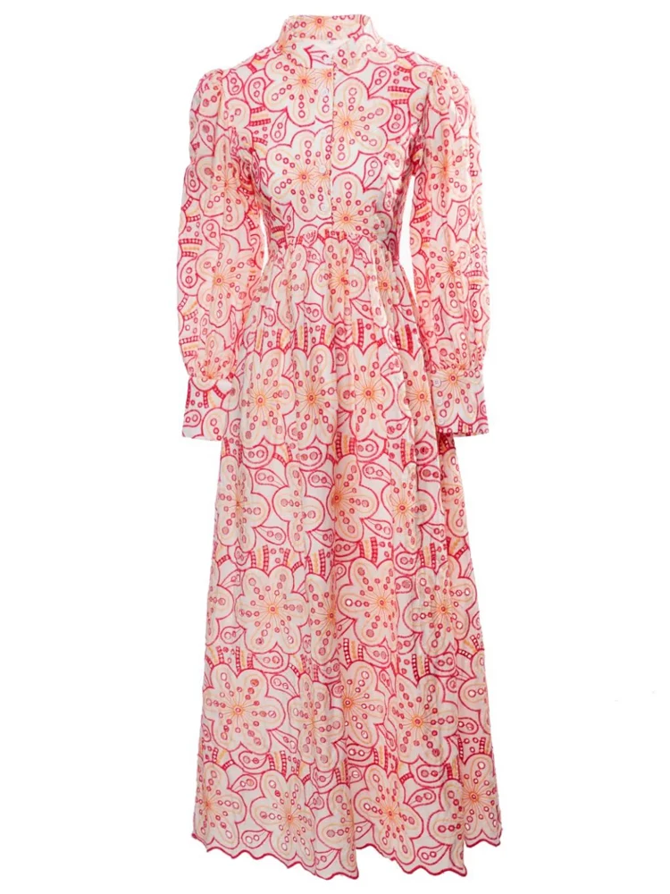 

Женское длинное платье с принтом, повседневное элегантное платье в богемном стиле, весна-лето 2023