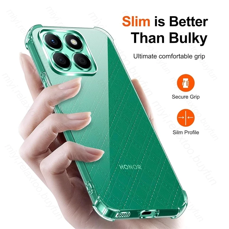 Роскошный силиконовый мягкий чехол с подушкой безопасности для Honor 200 Smart 5G