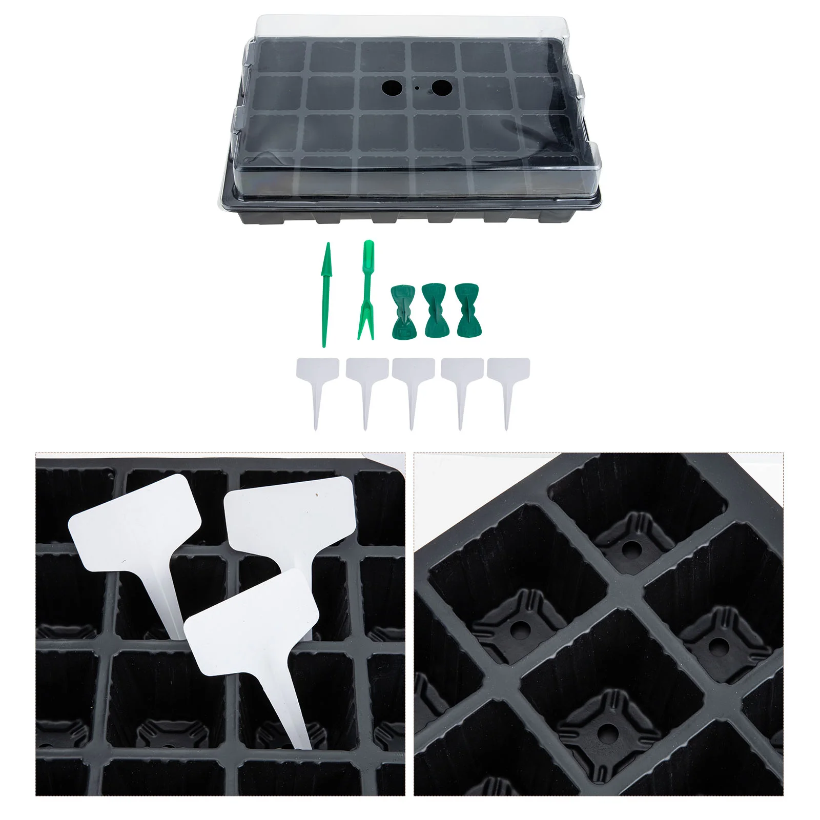 

1 set of Vegetable Growing Trays Plant Germination Equipment Plant Growth Box