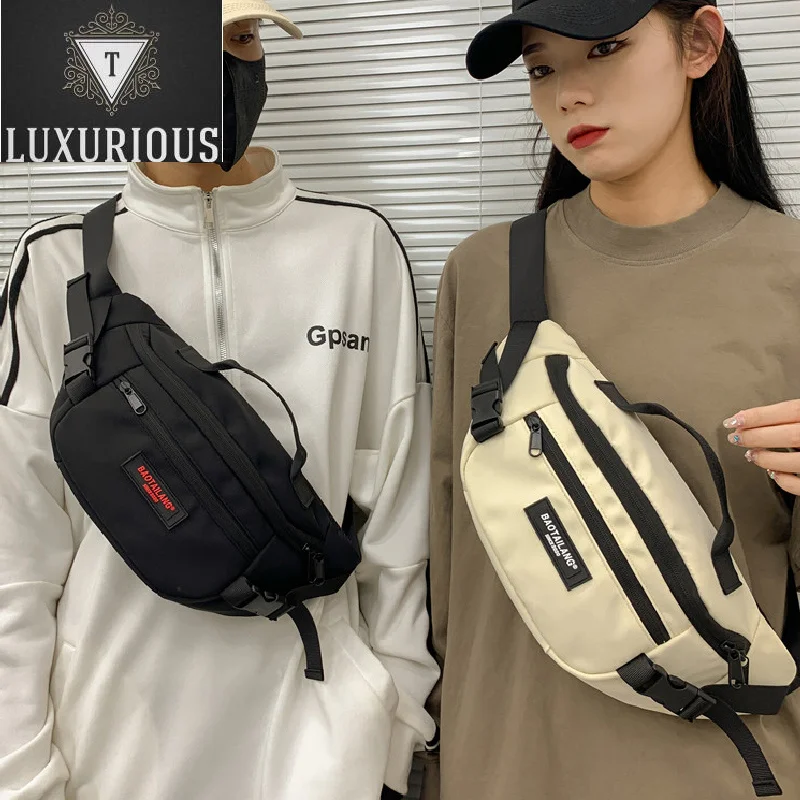 

High Quality Nylon Couple Crossbody Bags 2024 New Fashion Unisex Packs Casual Travel Shopping Men's Chest Bag Dropshipping