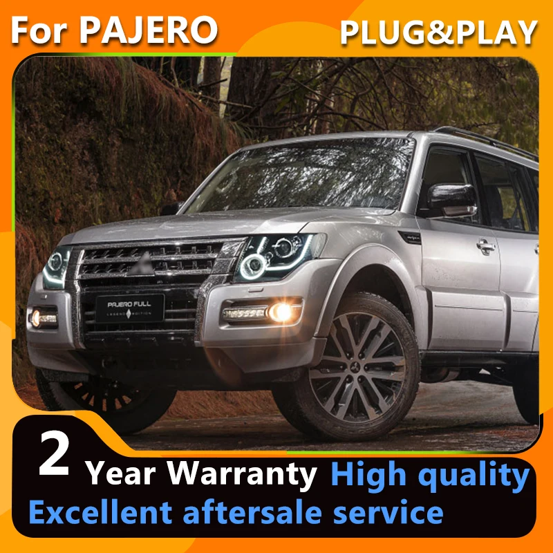 

LED Head Lamps For Mitsubishi PAJERO V87 V93 V97 Headlights 2009-2021 LED Dynamic Turn Signal DRL Head Lamp Auto Accessories