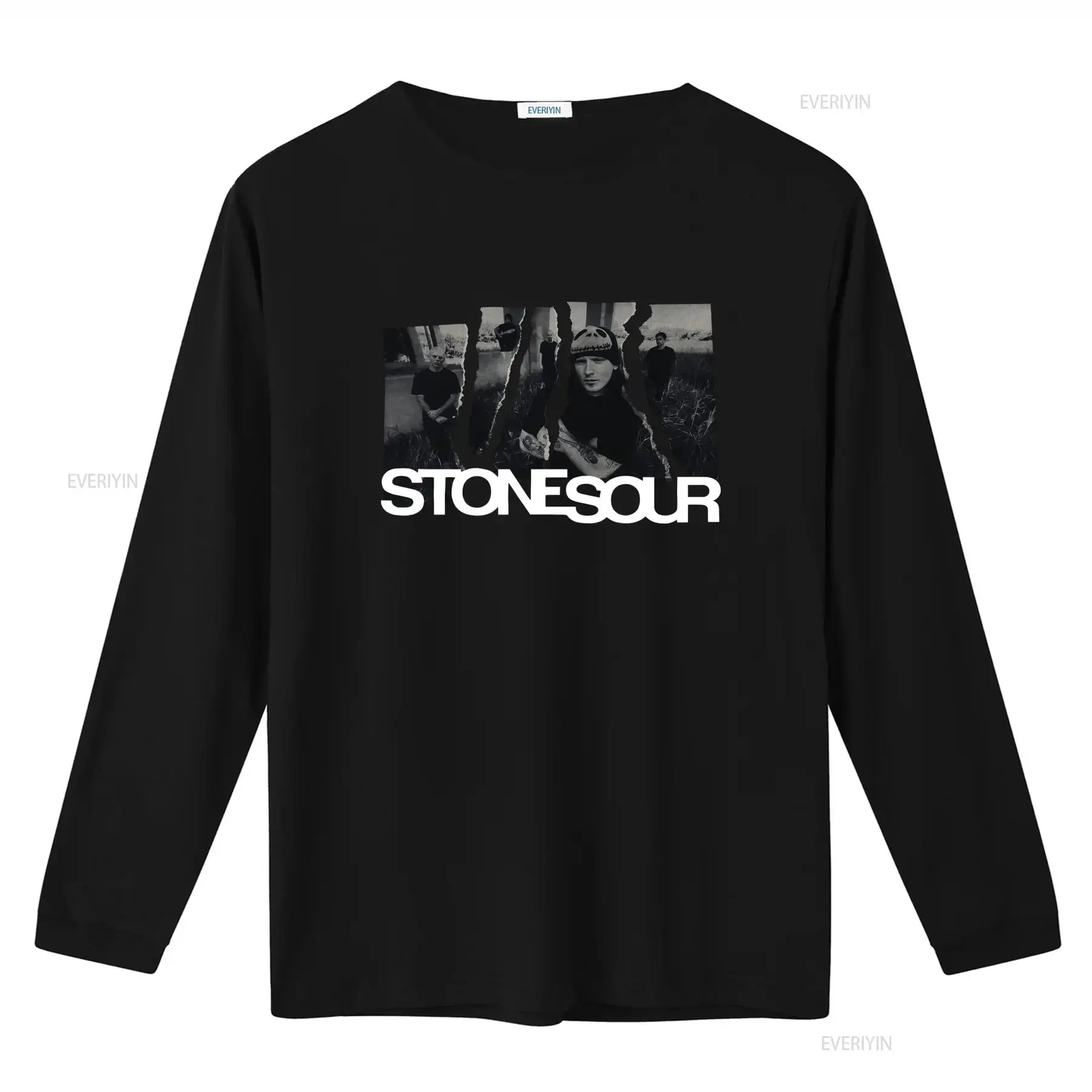 Фото Винтажная футболка Stone Sour Band 2000-х годов, размер XL, для фанатов рок-музыки, винтажная, с эффектом потертости, унисекс, дизайнерская одежда, повседневная, с небольшим графическим принтом №2