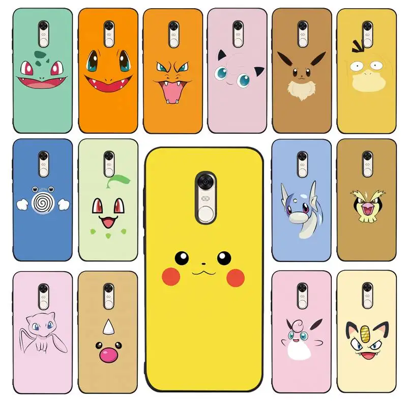

BANDAI Pokemon Phone Case for Redmi 5 6 7 8 9 A 5plus K20 4X 6 cover