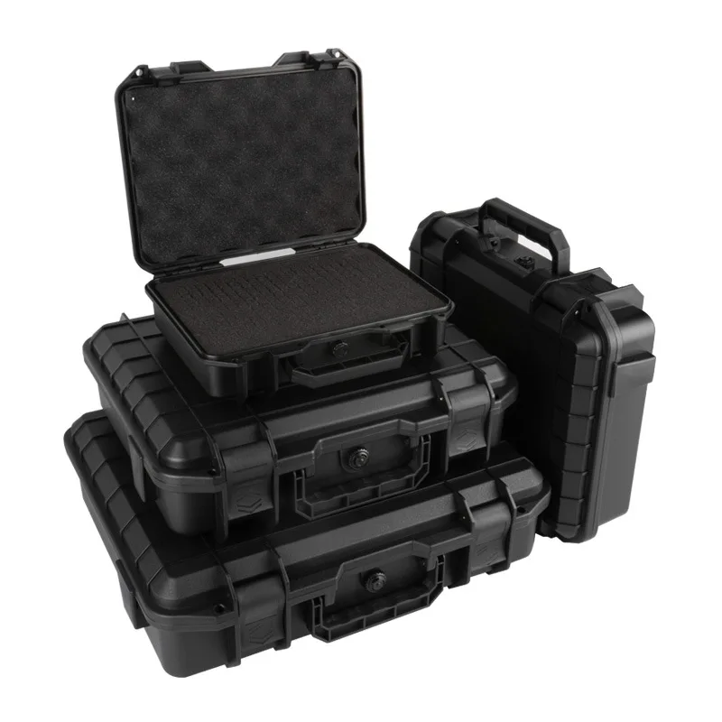 Tool Case Storage Box Safety Equipment Case Sealed Waterproof Hard Carry Camera Photography ToolBox with pre-cut sponge
