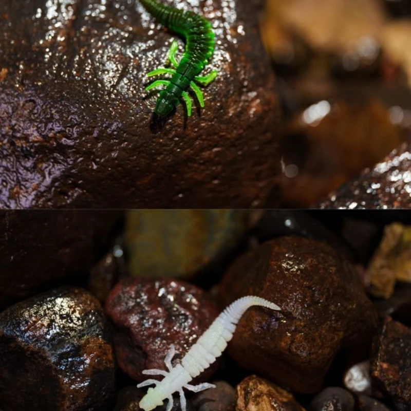 Фото Nymph Pin Tail Bugsy, универсальный для всех вод, поплавки для приманок, мягкий червь с черной ямой, мягкая приманка соленой нитью, Nide №4