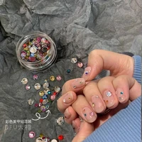 new nail accessories color gem diamond baroque flat diamond mixed nail polish popular nail accessories color art decoration