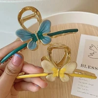 vintage golden butterfly women hair claws luxury hair clips for girls crab large korean barrette headwear hair accessories