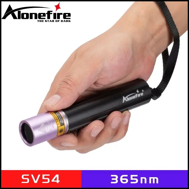 

УФ-фонасветильник Alonefire SV54, с разъемом USB, с возможностью подзарядки, длина волны 365 нм, черный, для обнаружения мочи собак, питомцев, Постельн...