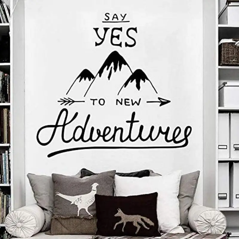 

SAY YES TO NEW Adventures Arrowhead Peak Wall Sticker Decal Decor Mural Art Wallpaper removable Customized personized sticker