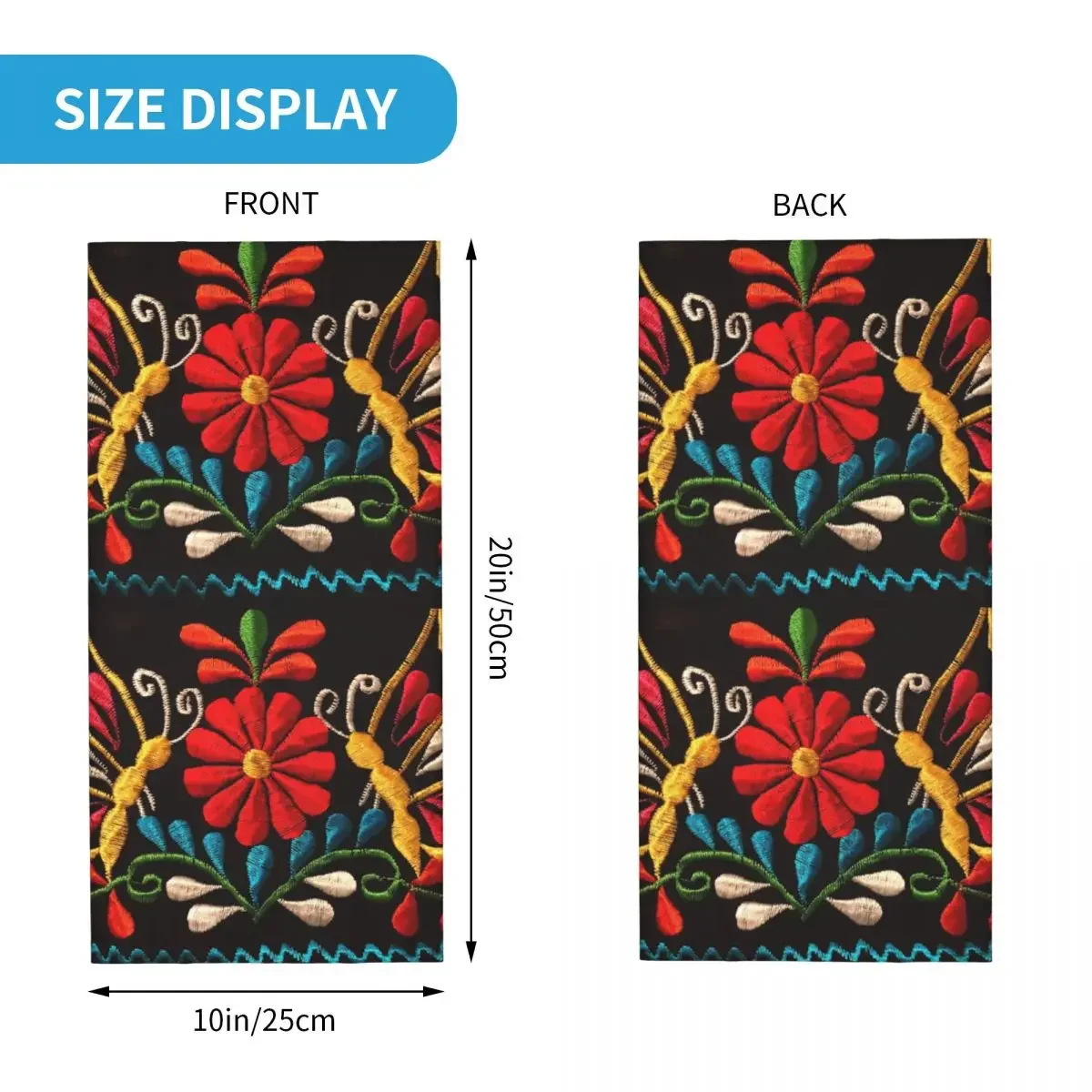 Мексиканские бабочки и искусство зимний обогреватель шеи ветрозащитный шарф для