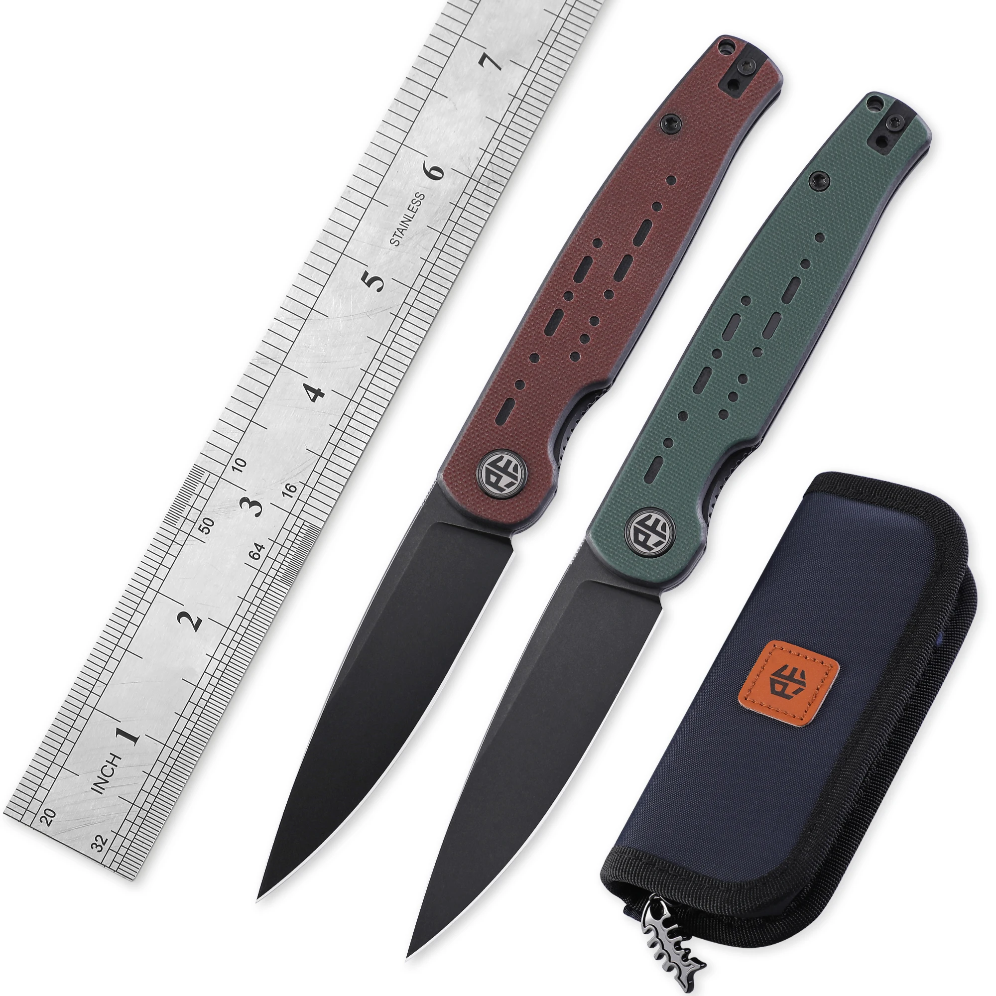 

Petrified Fish Pocket Folding Knife G10 Handle 154CM Steel Blade Cutter Bearing Knife Multipurpose Outdoor Hand Tools EDC E07