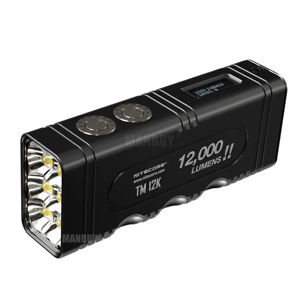 Фонарь Nitecore TM12K со светодиодной подсветильник кой, лм, 6xCREE XHP50