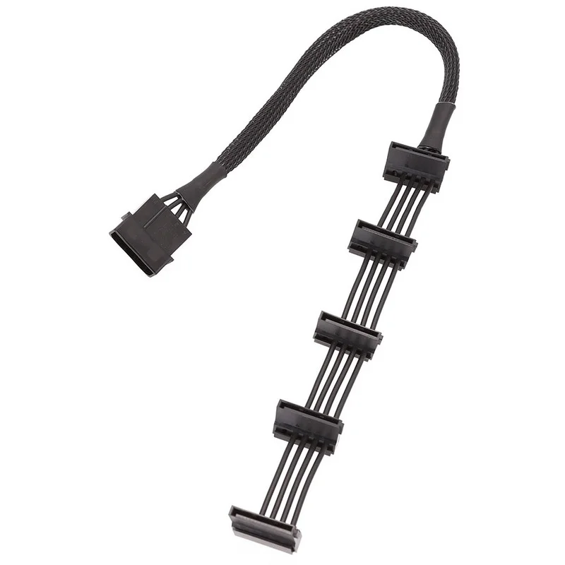 Высокоскоростной кабель питания 1 4Pin IDE Molex на 5 15Pin SATA для ПК сервера DIY поставка