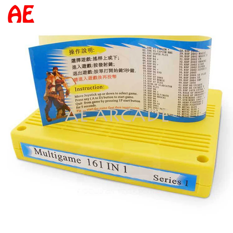 2022 новый картридж 161 в 1 Материнская плата MVS Cart NEO GEO Multi кассета картриджа Jamma Game Boy