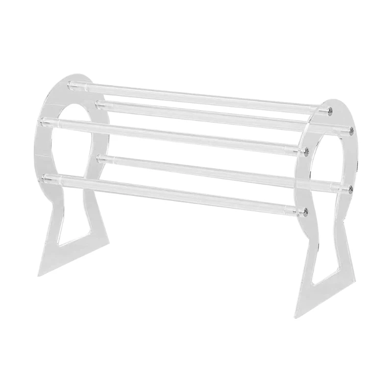 

Clear Acrylic Horizontal Headband Hairband Holder Display Organizer Jewelry Display Stand for Teen Girls and Women Gifts