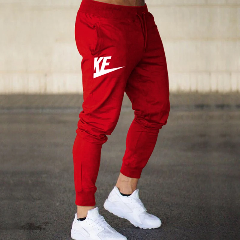 

2023 Autumn and Winter Men's New Sports Running Fitness Pants Men's Pants Small Foot Printed High End Commodity Pants