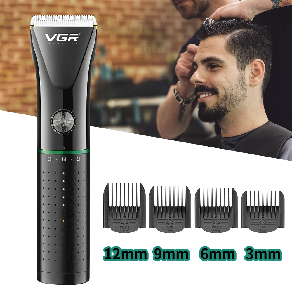 Enlarge Adjustable Cordless Rechargeable Hair Trimmer For Men Metal Hair Cutting Machine Professional Hair Clipper Beard Trimmer Barber