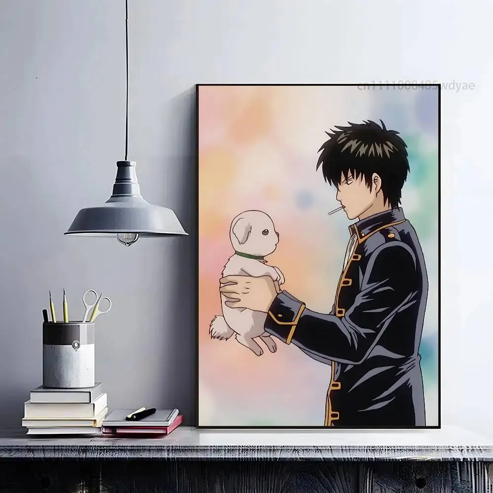 Фото Постер с изображением аниме-персонажа G-Gintama Hijikata Toshiro, HD-качество, для домашнего декора, настенный, водонепроницаемый, для дома, гостиной, бара, эстетичный декор, универсальный. №4