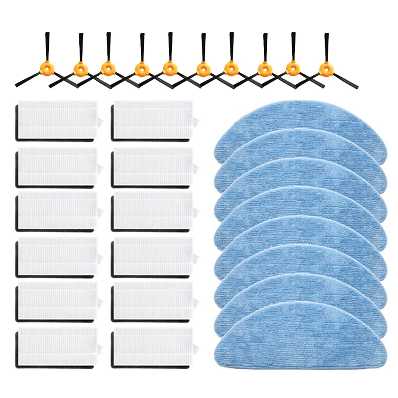 

Side Brush Filter Mop Cloth Replacement Parts Kits For Ecovacs Deebot N79 N79S Yeedi K600 K700 Robotic Vacuum Cleaner