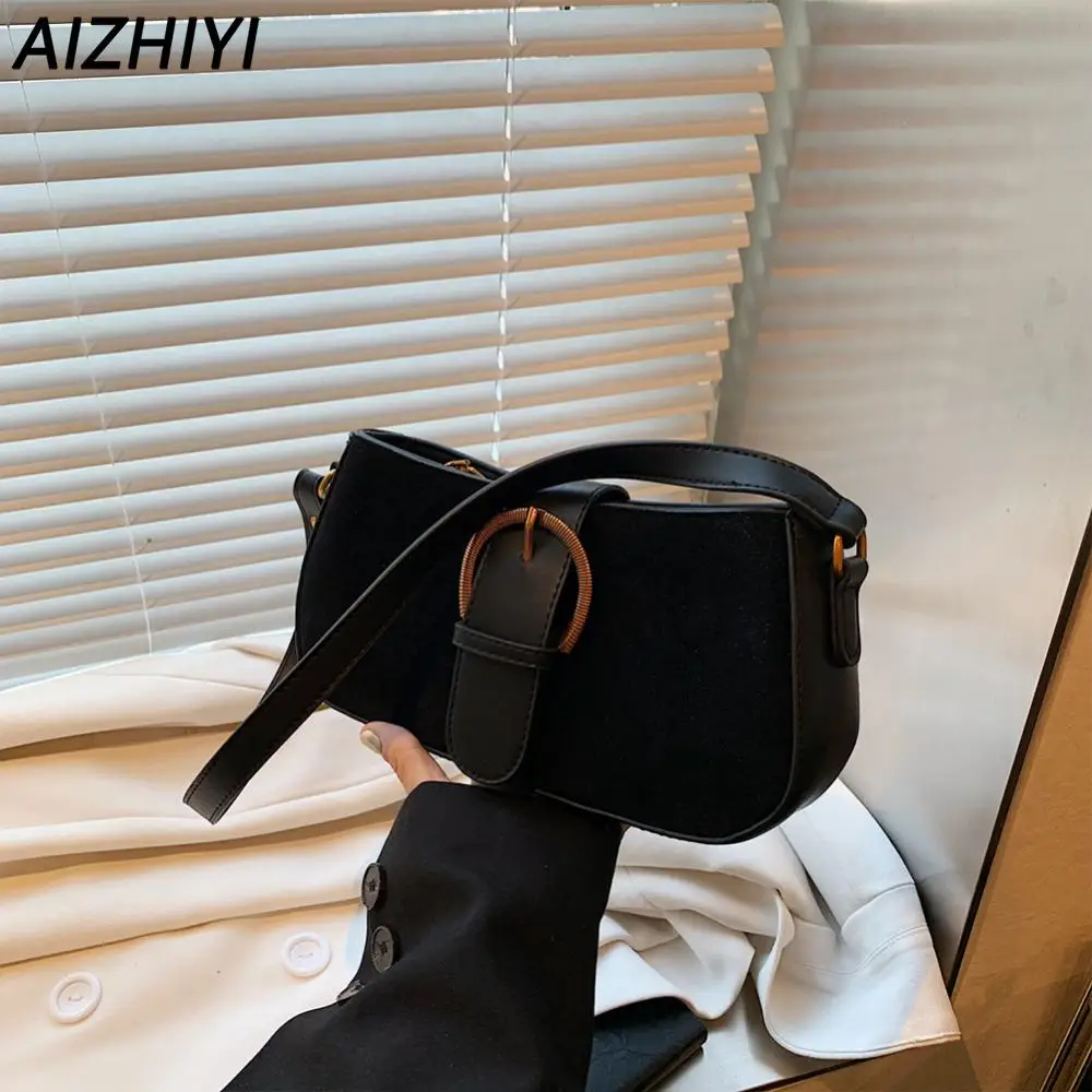 Женская сумка через плечо из ПУ кожи модная вместительная сумочка простая ранец