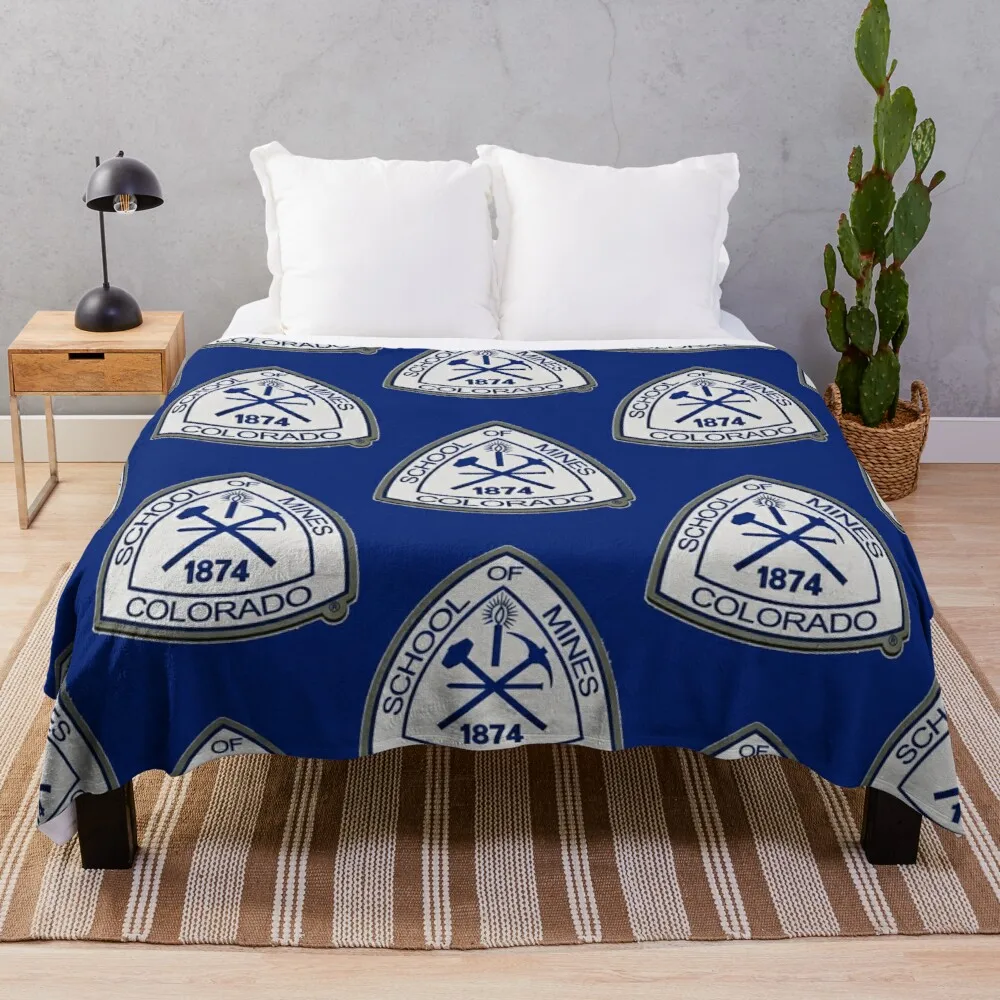 

Colorado School of Mines Throw Blanket Vintage Blanket