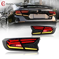 hcmotion led tail lights for honda accord 2018 2021 drl signal light assembly auto rear back lamp accessories sedan rear light