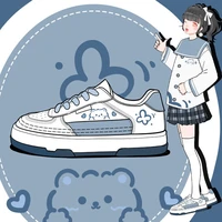 kawaii woman vulcanize shoes 2022 fashion korean cartoon zapatillas mujer casual students daily wear cute female sneakers