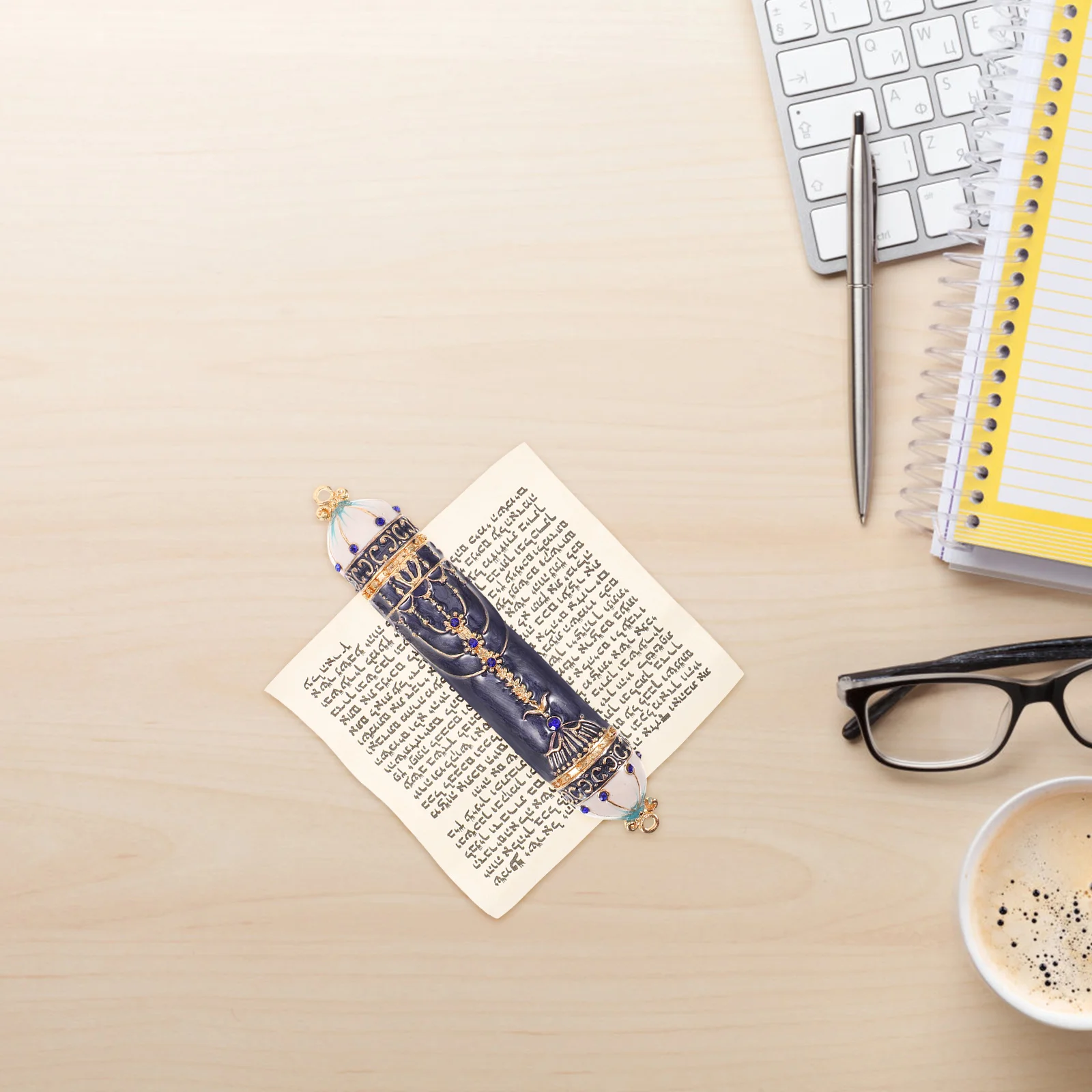 Передняя дверь Дверной столб Прокрутка Винтажный декор Католическая молитва