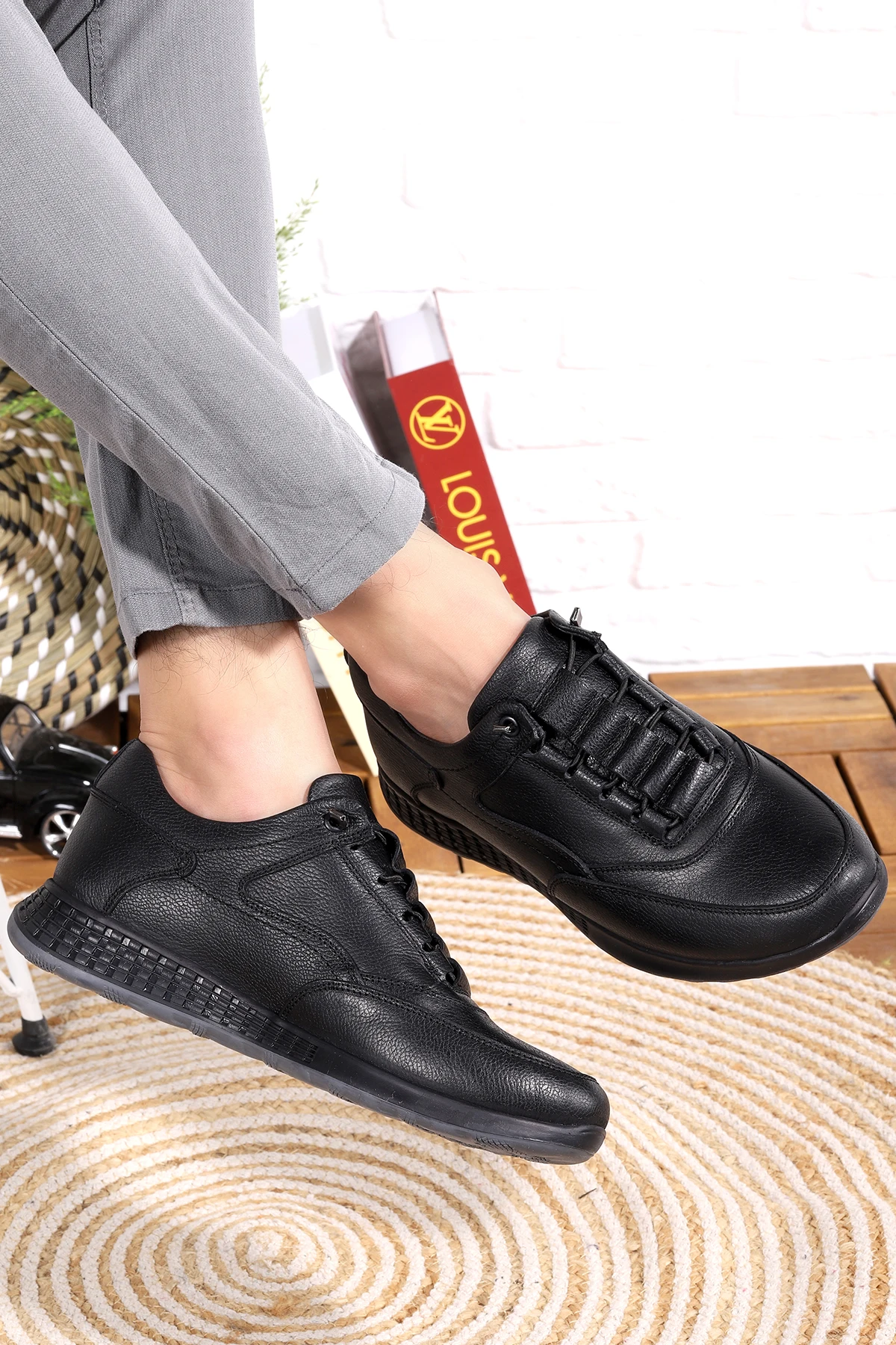 7329 кожаная мужская повседневная обувь |