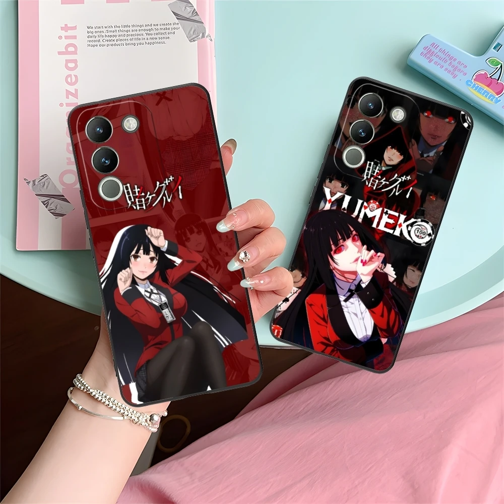Чехол для мобильного телефона Kakegurui Yumeko VIVO Y95 Y93 Y31 Y20 V19 V17 V15 Pro X60 NEX черный мягкий
