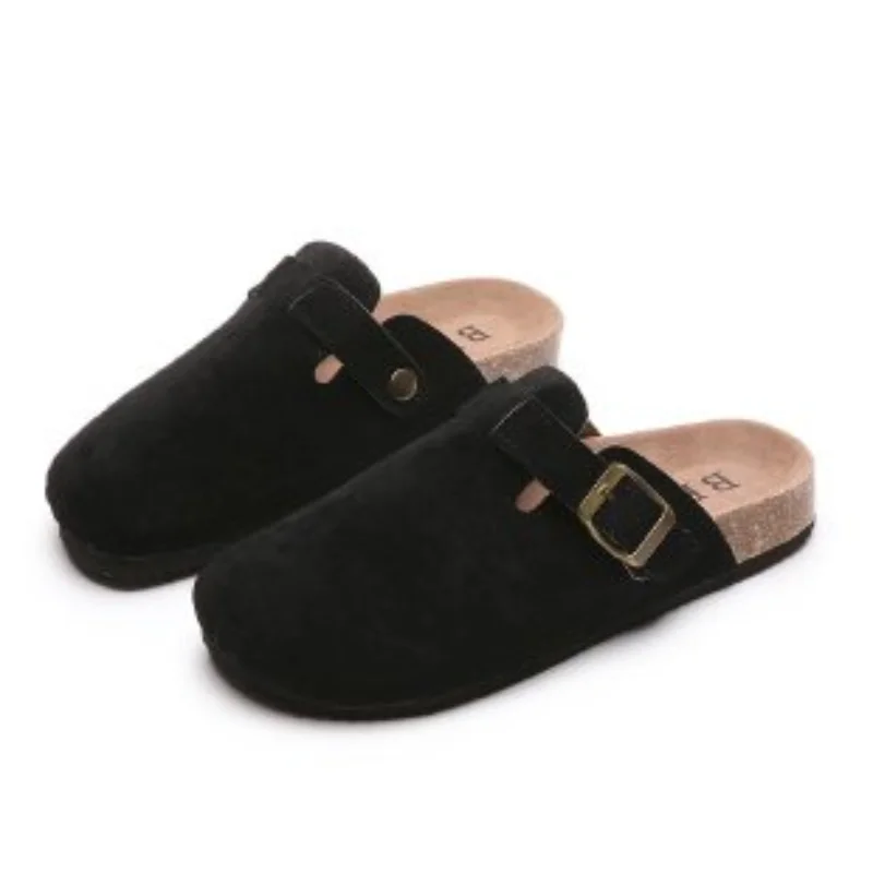 

Fashion Boston Clogs Women's Suede Mules Slippers Cork Insole Sandals With Arch Support Outdoor Lovers Beach Sandals