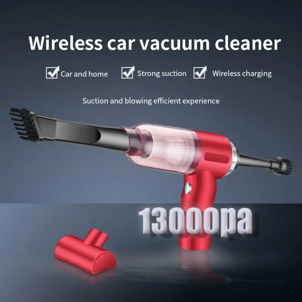 

13000Pa Wireless Car Vacuum Cleaner Strong Suction Handheld Rechargable Vacuum Cleaner With Blower Auto Air Duster For Home Car
