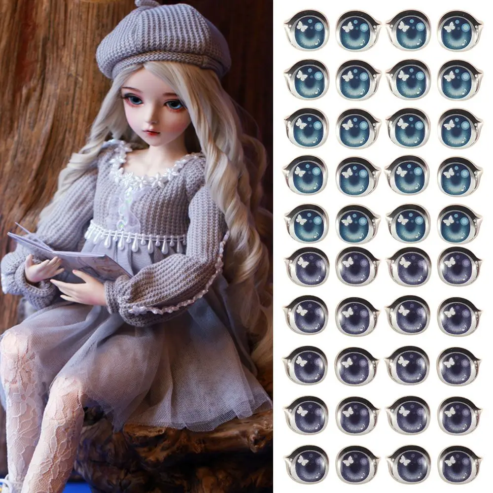 

Anime Figurine Doll Educational Toys Butterfly Shape Cute Sticker Cartoon Eyes Stickers Clay Decals Face Organ Paster