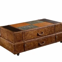vintage wood central table new arrival modern furniture coffee tables tea table set trunk