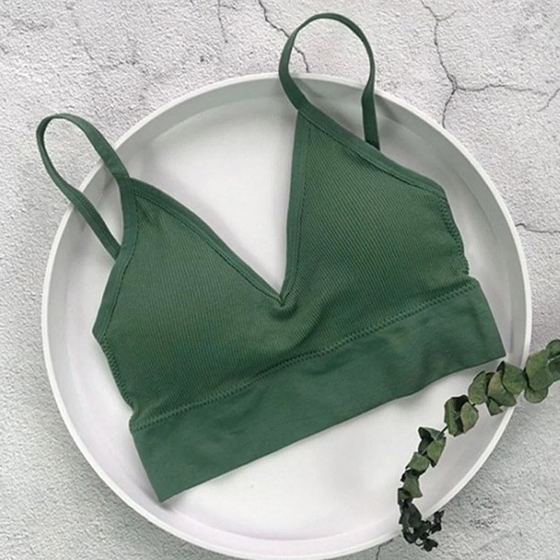 

Women Tank Crop Top U Back Sports Bra Seamless Wirefree Padded Sport Camisole Underwear Push Up Yoga Sleeveless Tops 2022