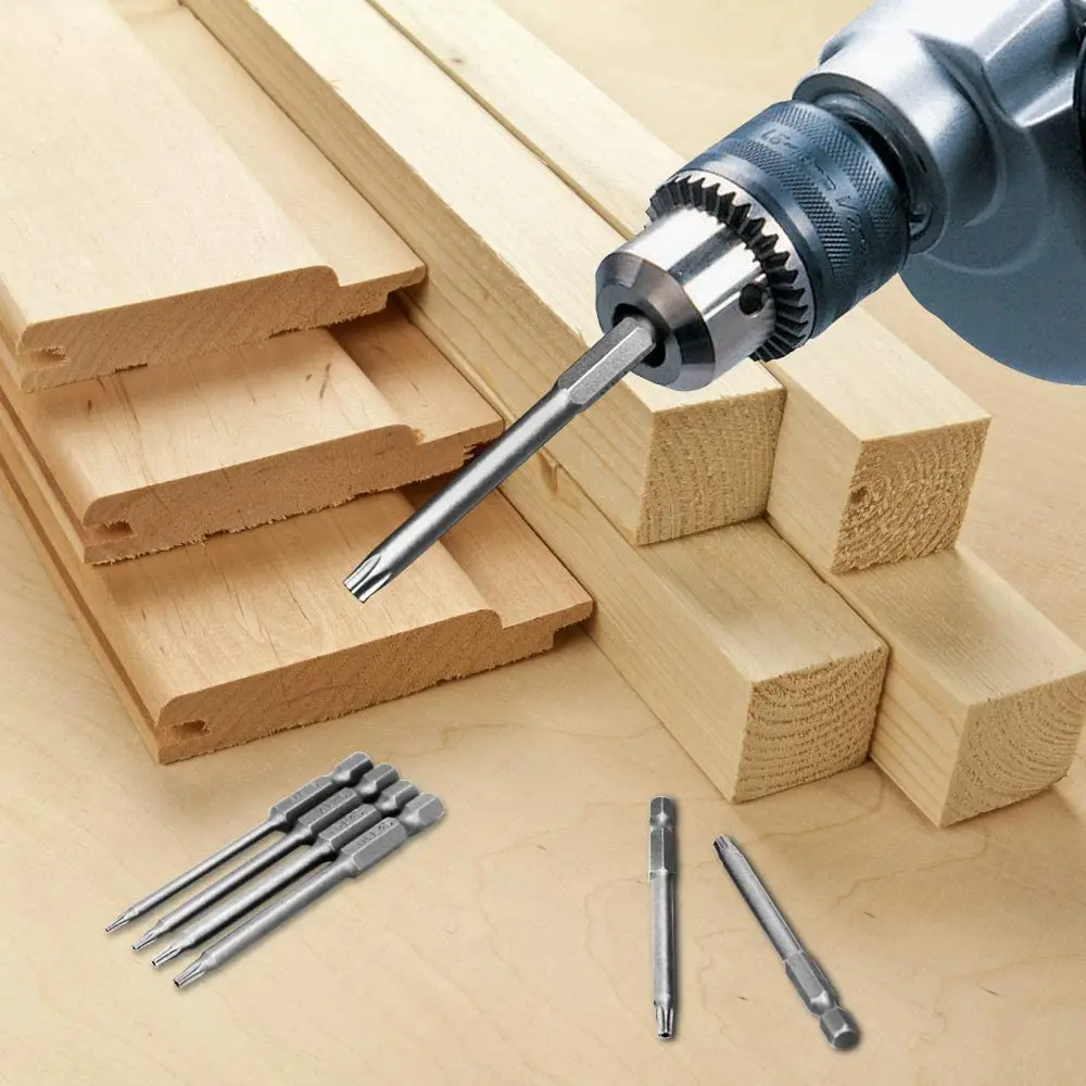 Набор из 11 отверток с головкой Torx 75 мм шестигранный хвостовик 1/4 дюйма набор