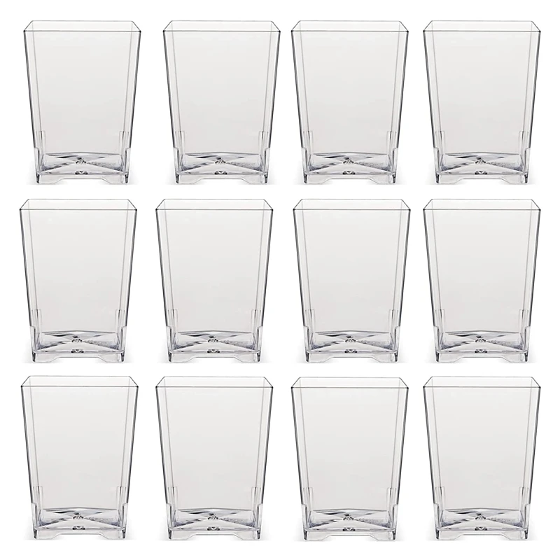 

Plastic Square Dessert Cups Reusable Dessert Cups Transparent Dessert Cup Used To Hold Chocolate Ice Cream Pastry