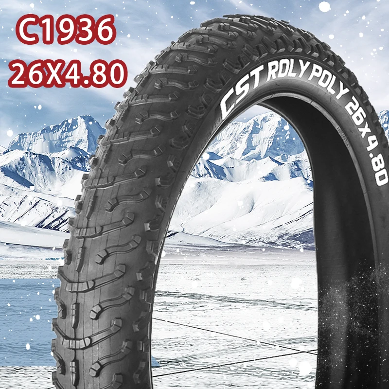 CST Beach Snow Bike Tires 26inch Anti Puncture Fatbike Tyre 122-559 26x4.80 E- Bike Tyres Non-slip Riding Bicycle Tyres