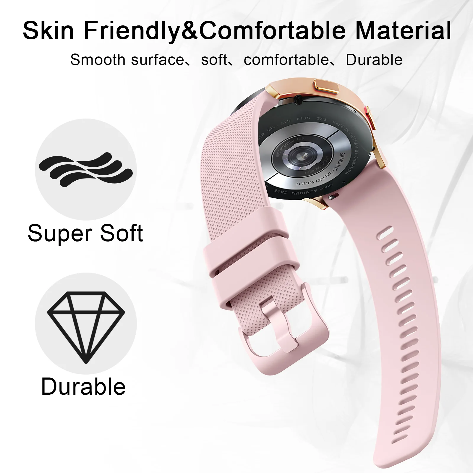 Watch Strap for Haylou RS4 Plus/LS02/ RS4 LS12 Band Watchband Bracelet Wristband for Xiaomi Mibro Lite/Mibro Color Air Strap