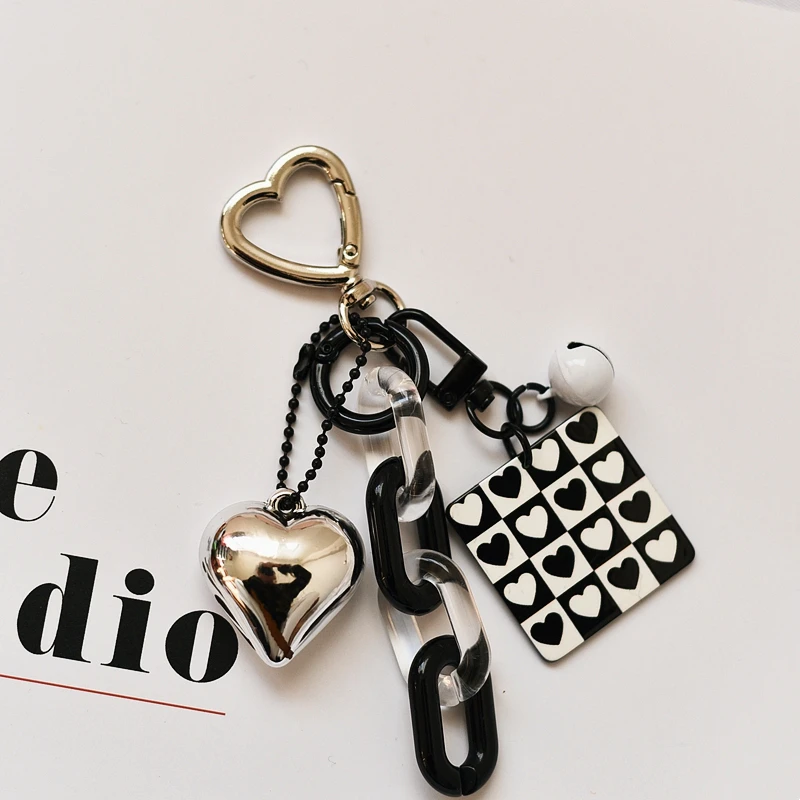 

Style Exquisite Love Pendant Chain Pendant Mobile Phone Lanyard Short Portable Key Chain Bag Jewelry Couple Key Ring Phone Chain