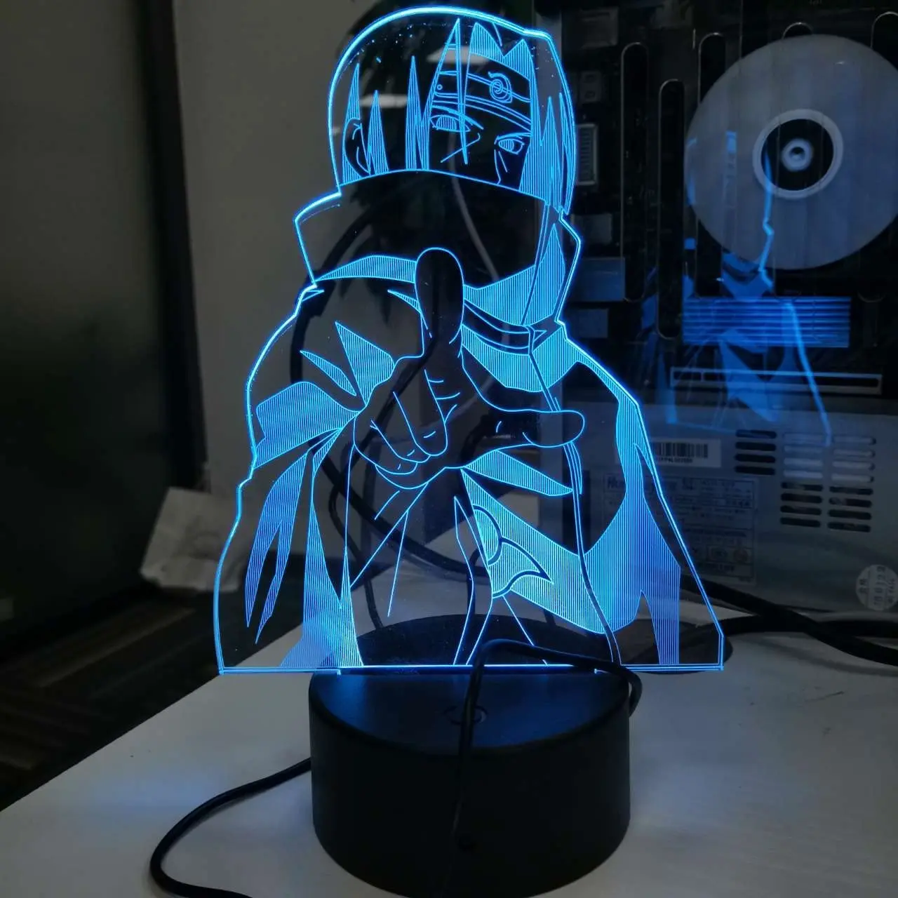 

16/7 Colors Naruto Uzumaki LED Night Light Toys Akatsuki Kakashi Hatake Kids Bedroom Nightlight Itachi Uchiha 3d Lamp Toys Gift
