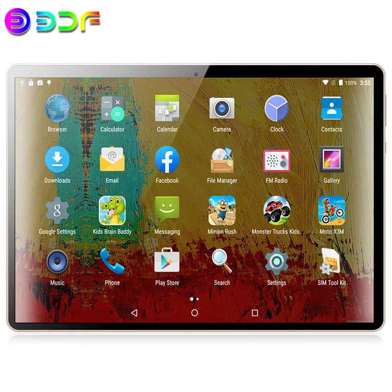 New 10.1 inch Tablet PC 8 Core Tablets 3G/4G Phone Call  4GB+64GB ROM Bluetooth Wi-Fi Tablets+Keyboard