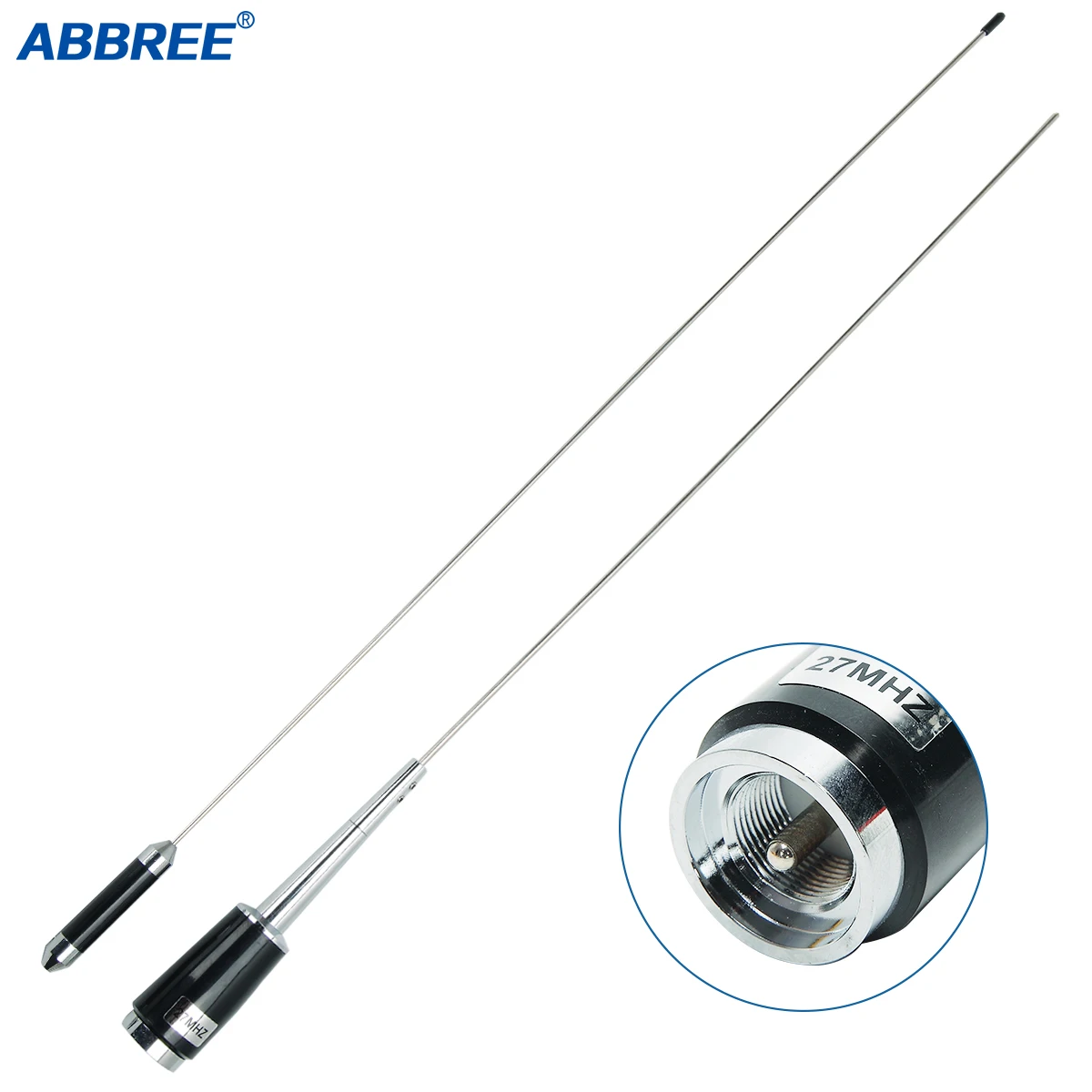 ABBREE CB-04 26-28 МГц CB радиоантенна 27 6666 дБи с высоким коэффициентом усиления PL259