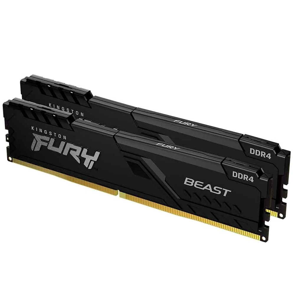 Kingston FURY Beast 32 Гб (2x16 Гб) DDR4 3200 МГц комплект двойной памяти KF432C16BBK2/32 - - Цена: 7732.59