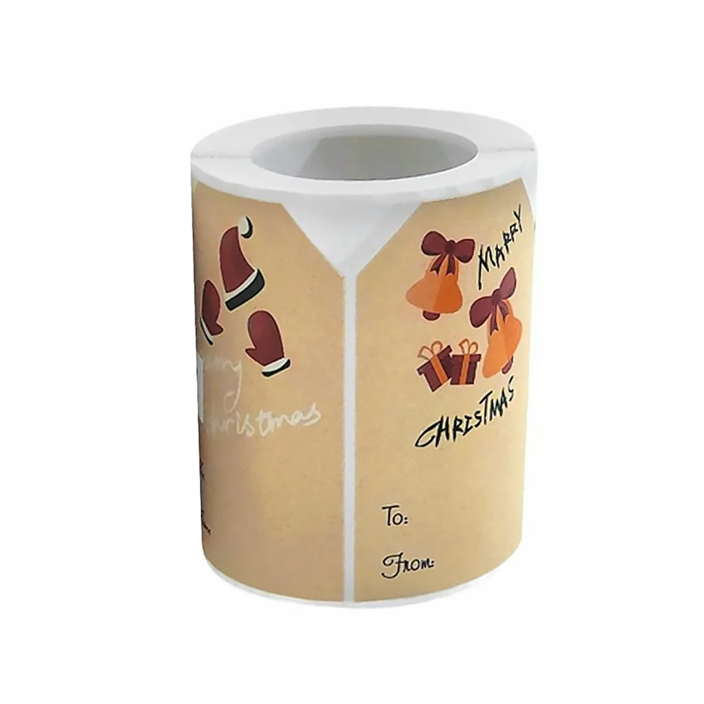 

1 Roll Christmas Name Tag Labels Self Adhesive Christmas Tag Festival Labels