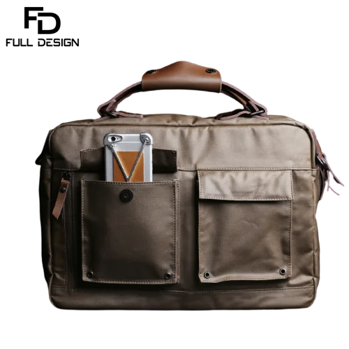 FULL DESIGN Men Briefcase Waterproof Oxford Business Handbag 14/15.6